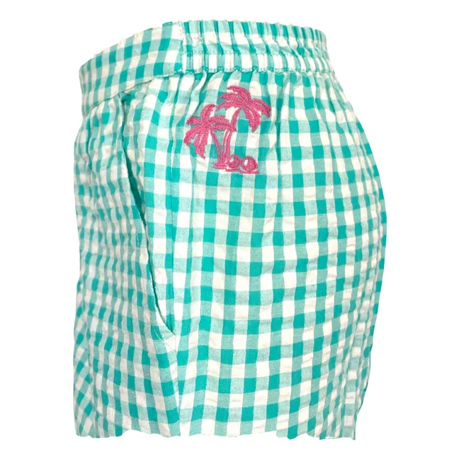 Pantalon Bisbee Vichy | Turquoise