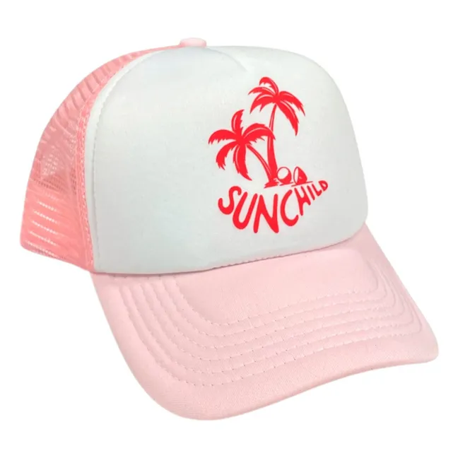 Casquette Trucker Palmtree | Rose poudré