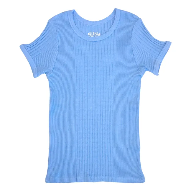 T-shirt Loutro | Bleu azur