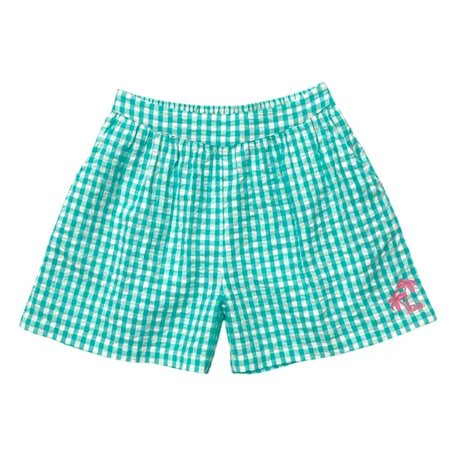Short Tomas Vichy | Turquoise