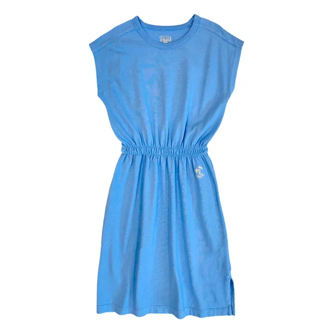 Kleid T-Shirt Somoa | Azurblau
