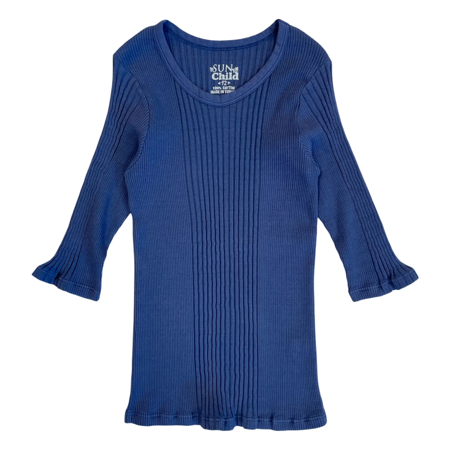 Sunchild Dark Blue Puebla 3/4 Sleeve T-Shirt
