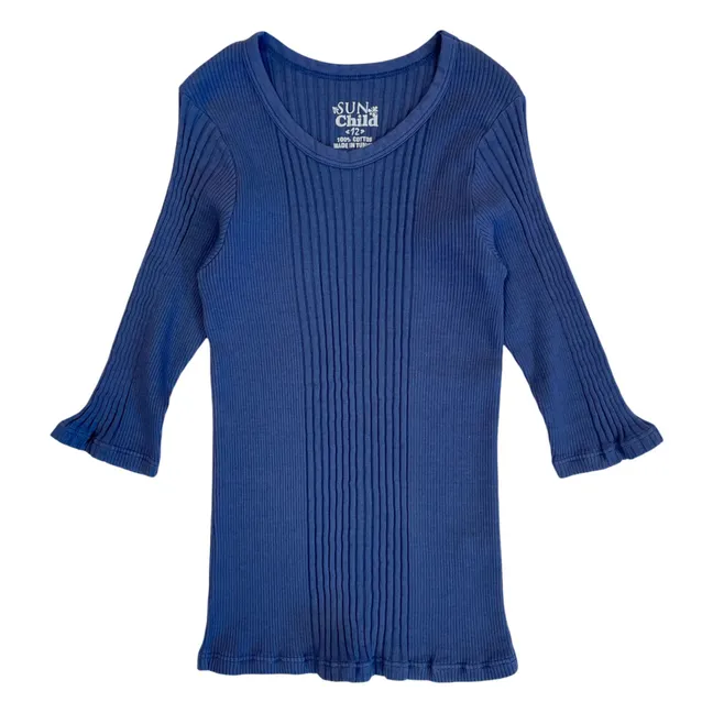 Camiseta Puebla manga 3/4 | Azul oscuro