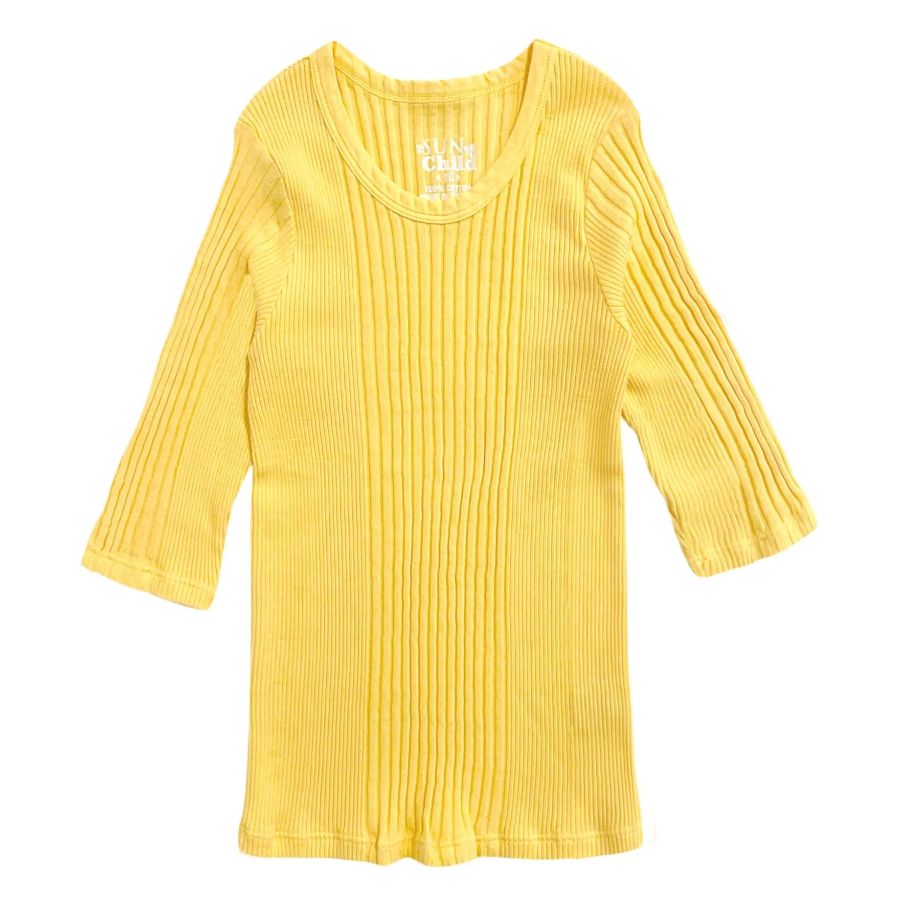 T-shirt Manches 3/4 Puebla | Jaune- Image produit n°0