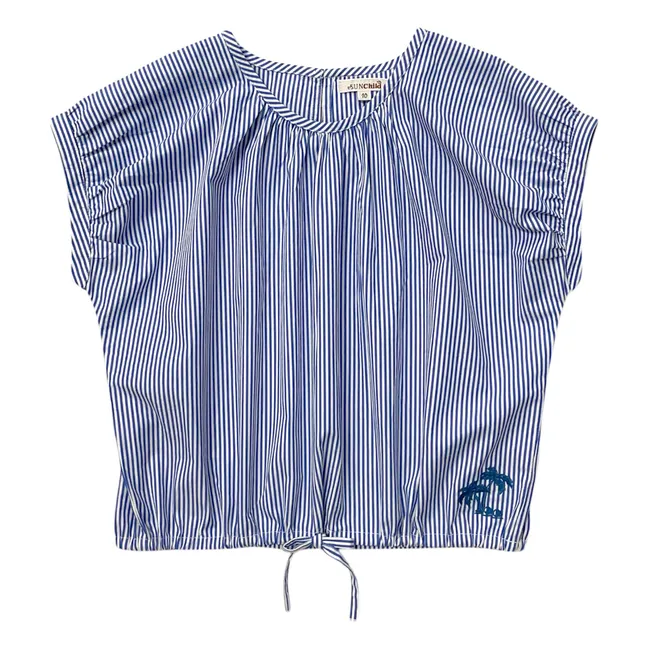 Striped Mae Top | Blue