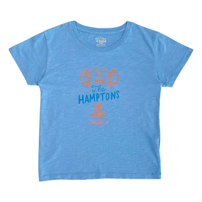 T-shirt Hamptons | Bleu azur