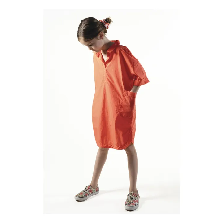 Vestido camisero oversize Cadaques | Mandarina- Imagen del producto n°1