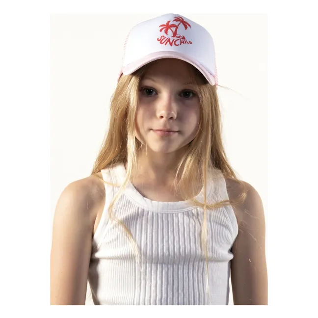 Casquette Trucker Palmtree | Rose poudré