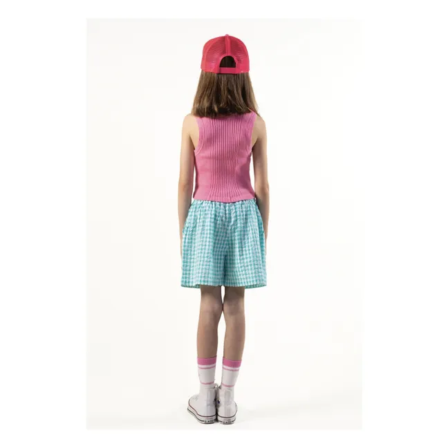 Short Tomas Vichy | Turquoise