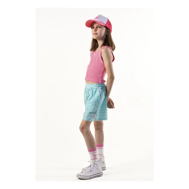 Short Tomas Vichy | Turquoise