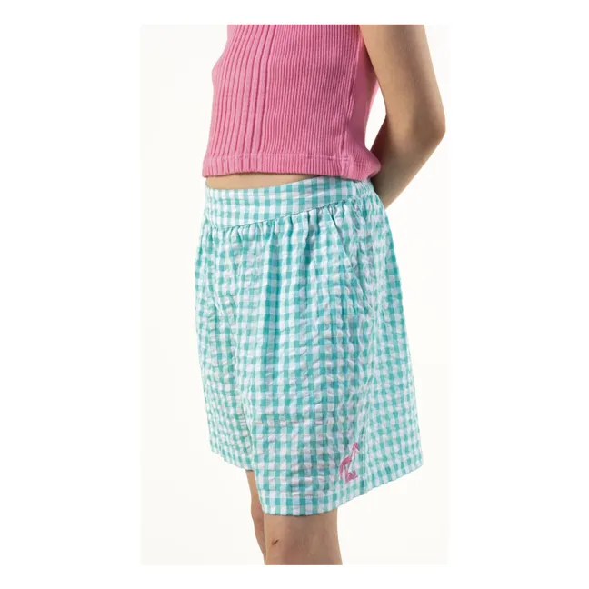 Short Tomas Vichy | Turquoise
