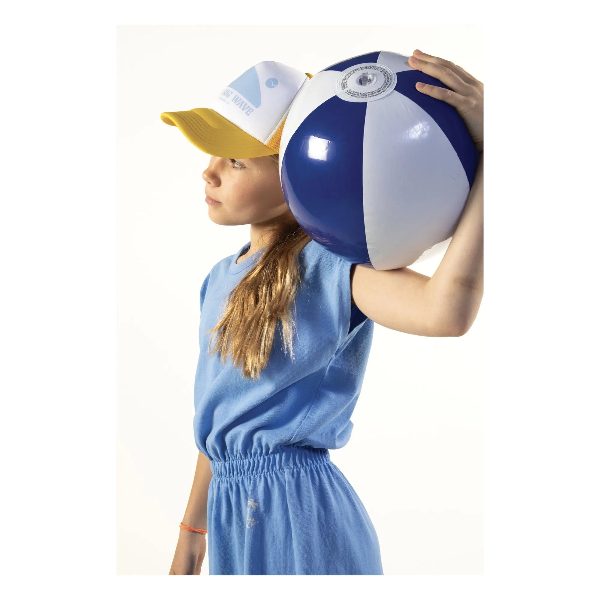 Robe T-shirt Somoa | Bleu azur- Image produit n°3