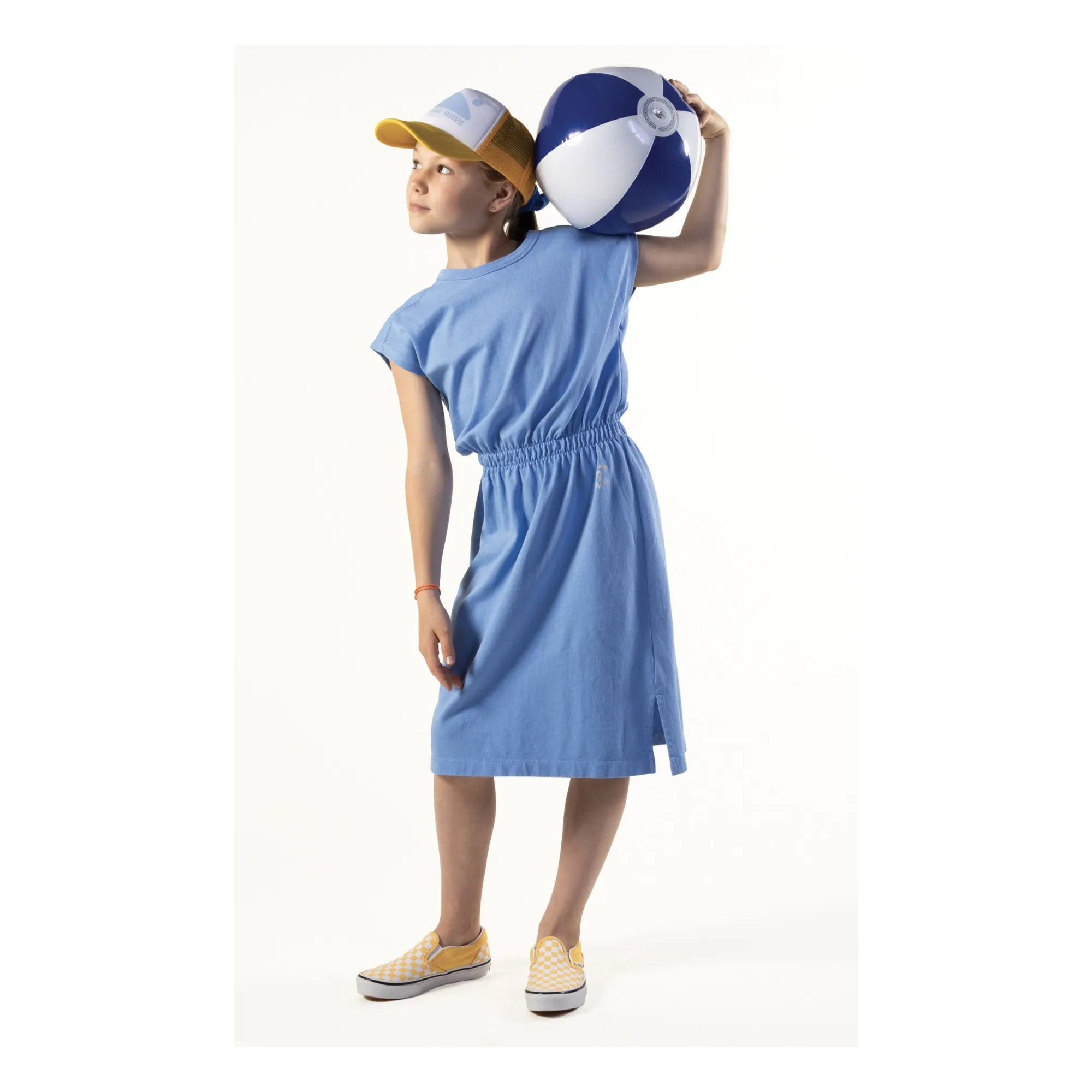 Robe T-shirt Somoa | Bleu azur- Image produit n°1
