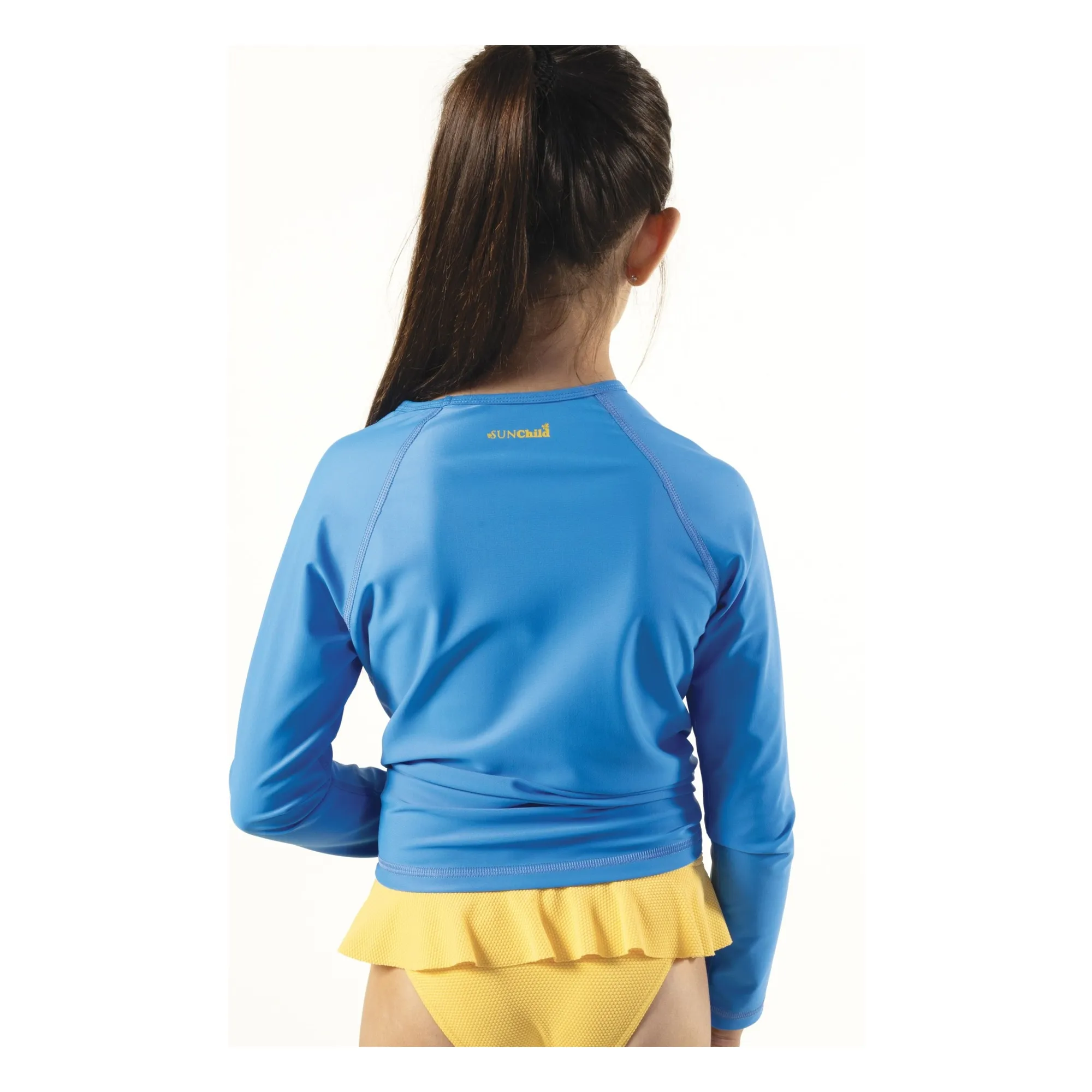 T-shirt Anti-UV Saco Smallpalm | Bleu azur- Image produit n°2