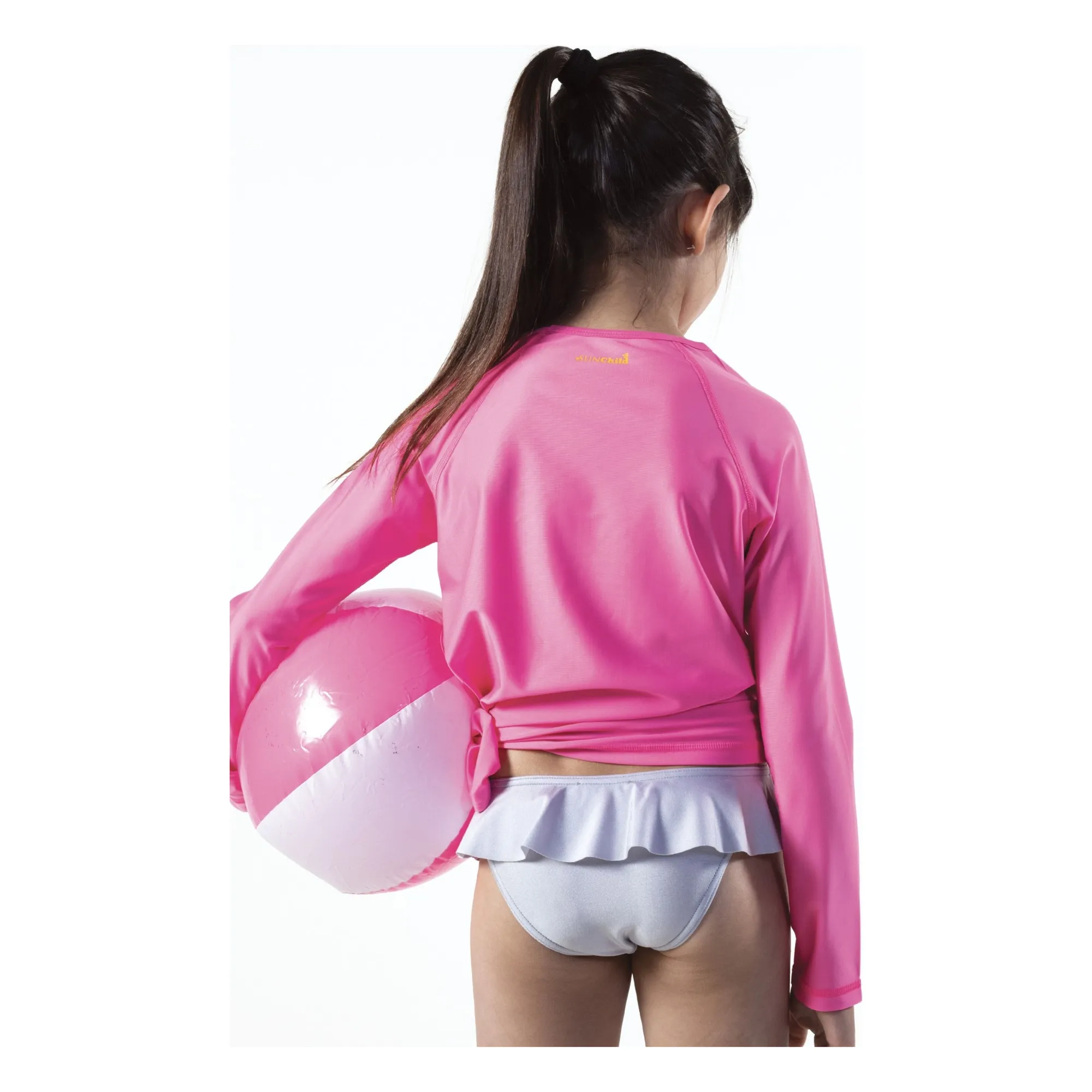 T-shirt Anti-UV Saco Smallpalm | Rose bonbon- Image produit n°2