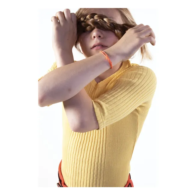 Puebla 3/4 sleeve T-shirt | Yellow