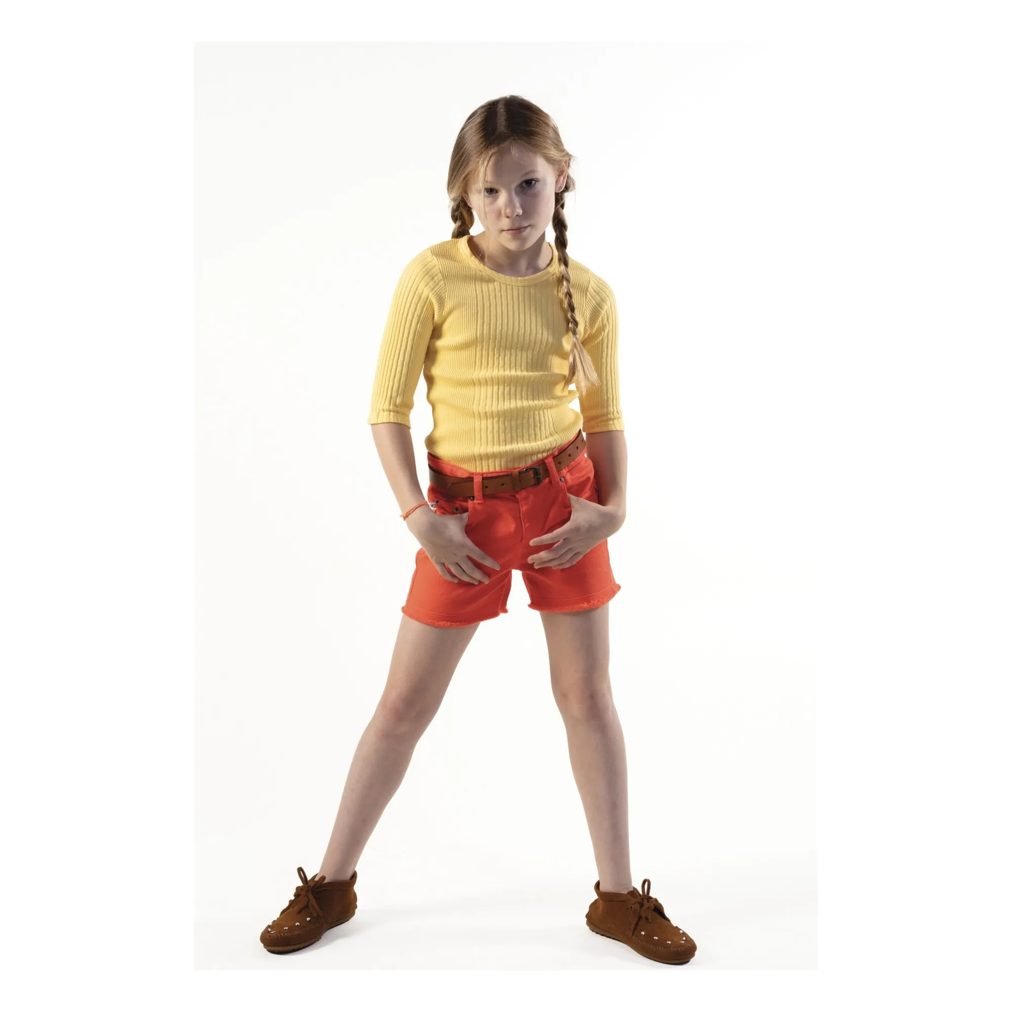 T-shirt Manches 3/4 Puebla | Jaune- Image produit n°1