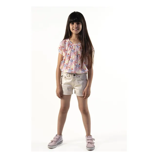 Praslin Metallic Short | Dorado