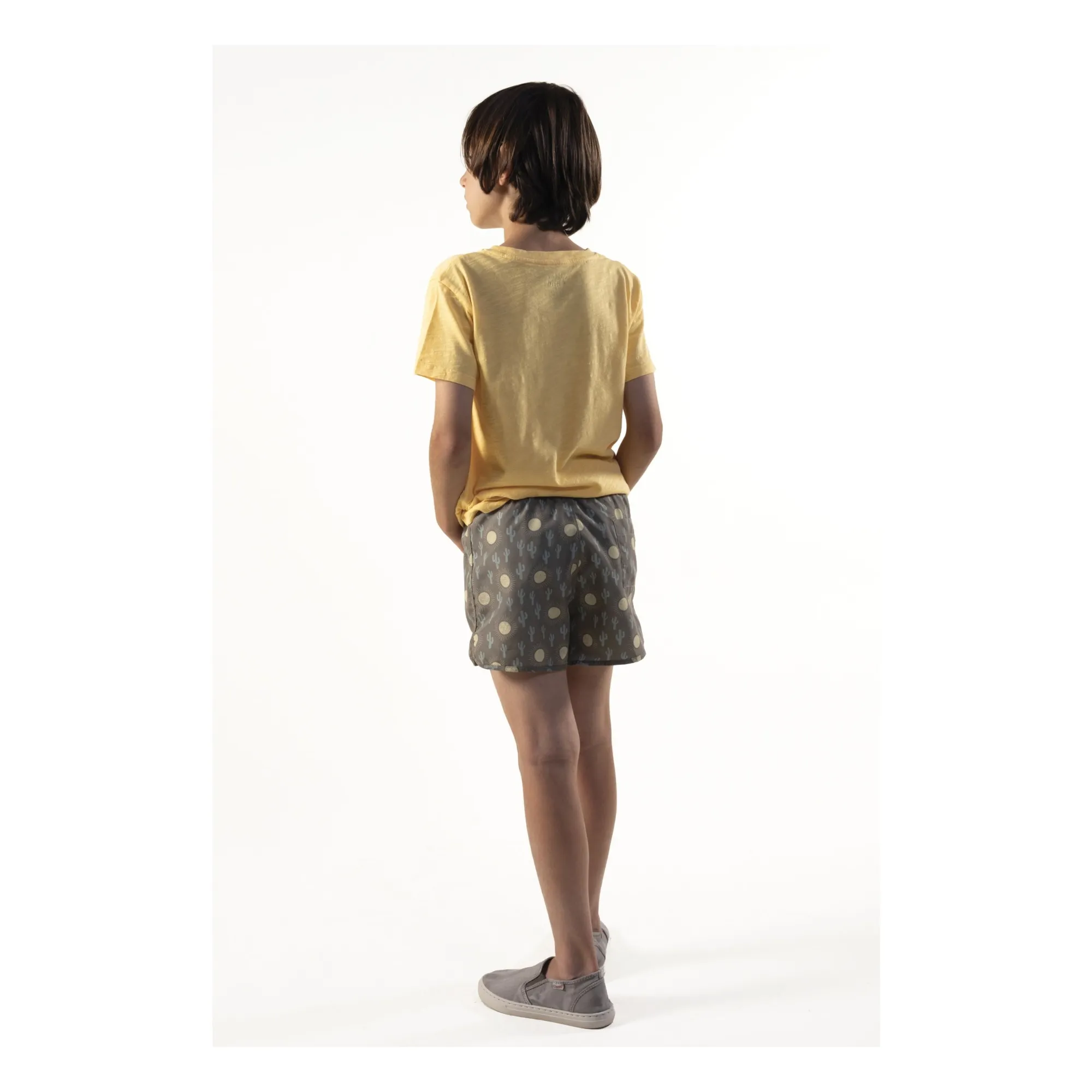 Short de Bain Luis Cactus | Vert kaki- Image produit n°3