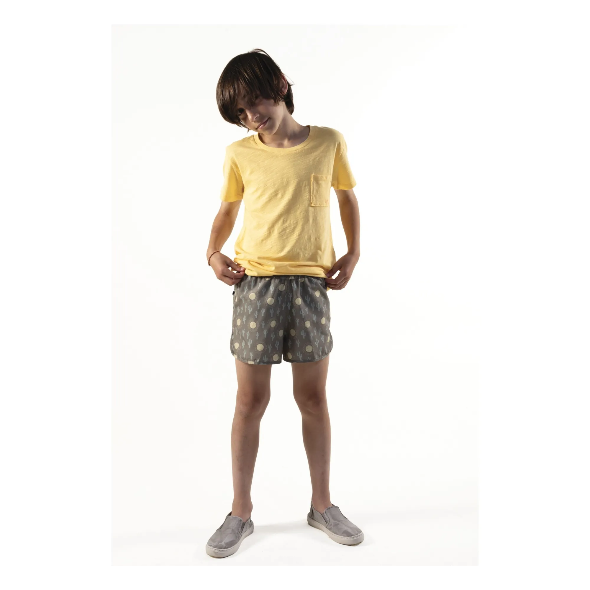 Short de Bain Luis Cactus | Vert kaki- Image produit n°1