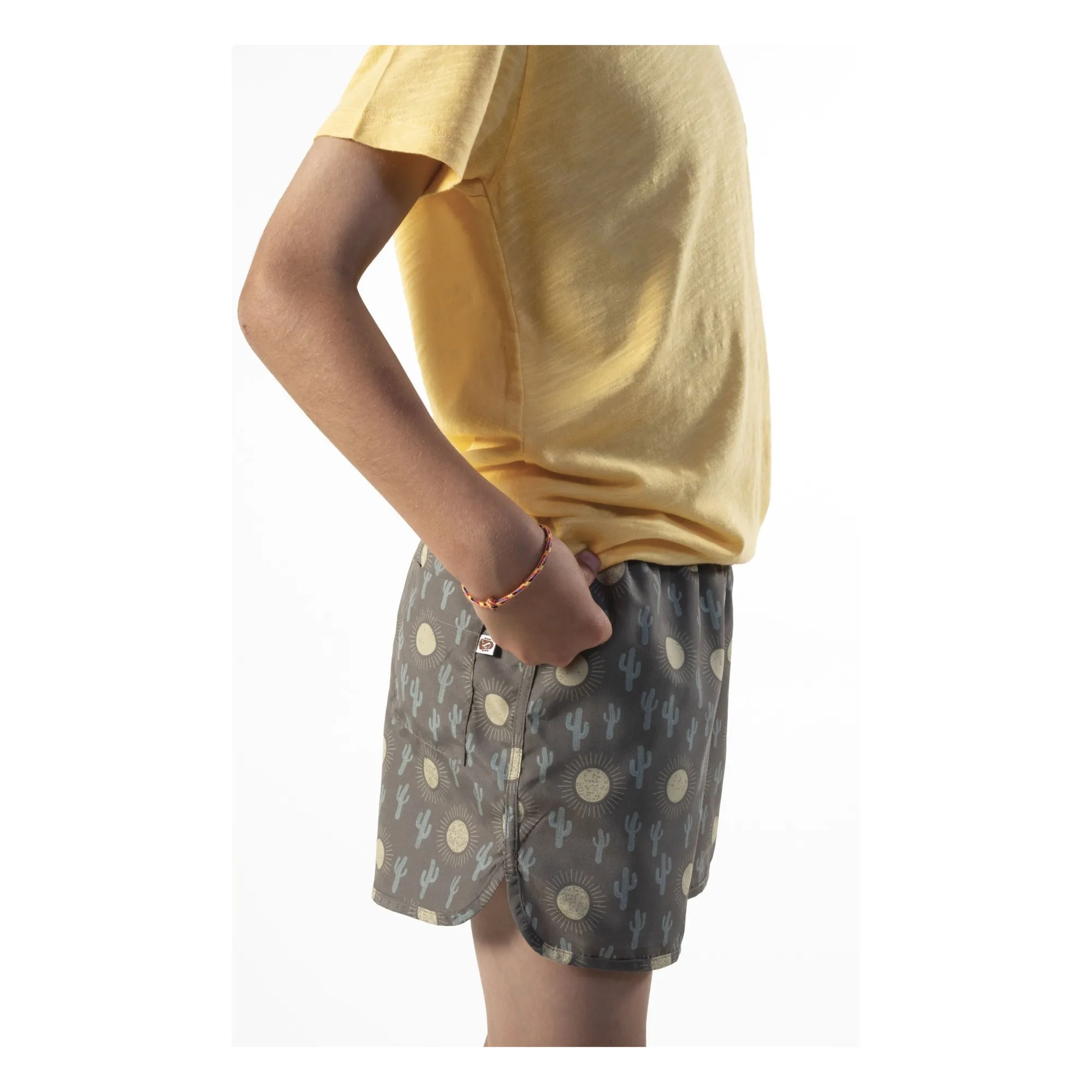 Short de Bain Luis Cactus | Vert kaki- Image produit n°2