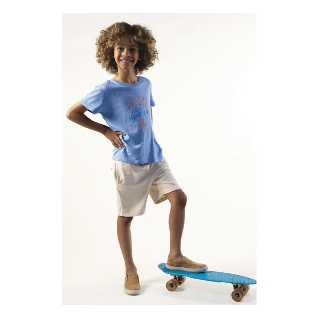 Hamptons T-shirt | Azure blue