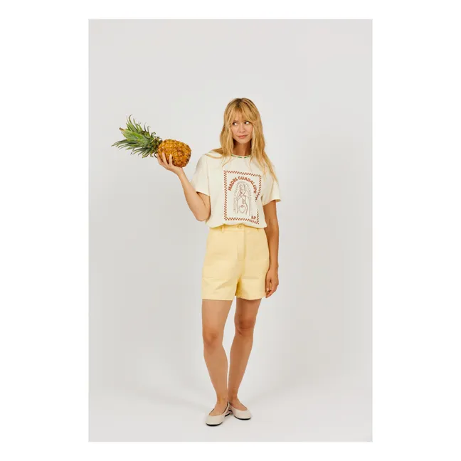 Cotton shorts | Yellow