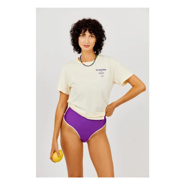 Tequila organic cotton T-shirt | Ecru