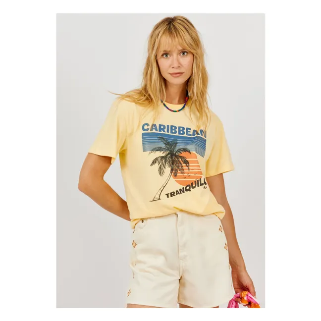 T-shirt Caribbean Coton Bio | Jaune