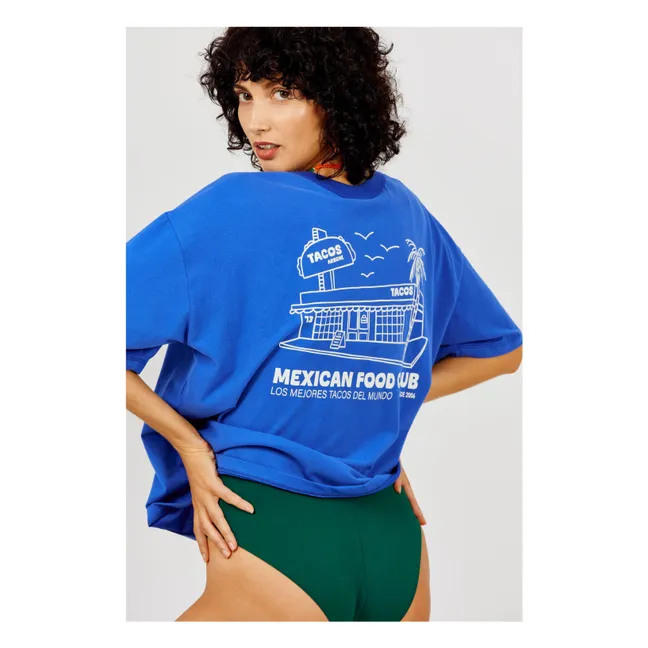 T-shirt Mexican Food Coton Bio | Bleu roi