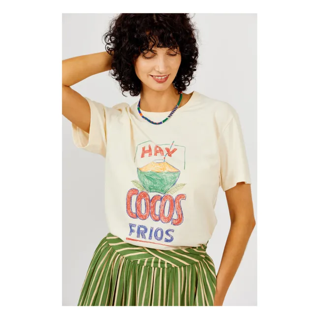 Cocos organic cotton T-shirt | Ecru