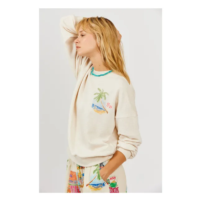 Sudadera de palma de algodón ecológico | Arena