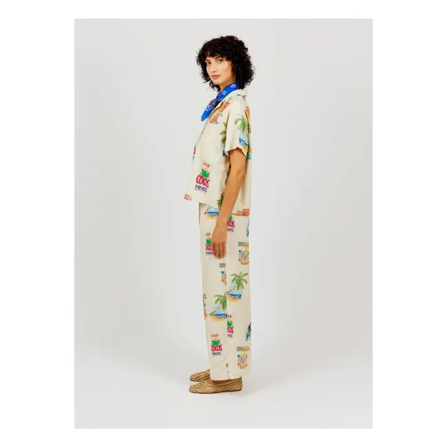 Pantalones de algodón Cocos | Crema