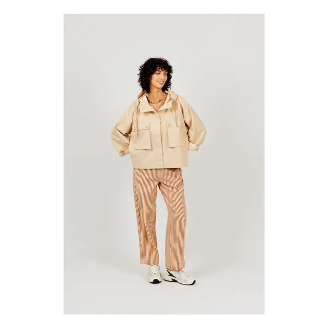 Hooded parka | Beige