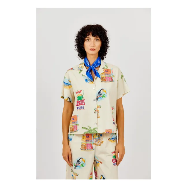 Cocos cotton shirt | Cream