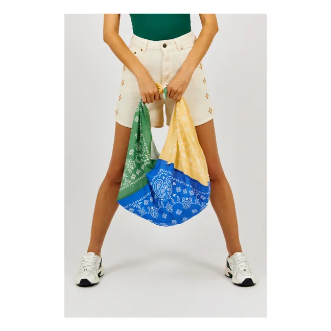 Tasche Bandana Voile de Coton | Blau