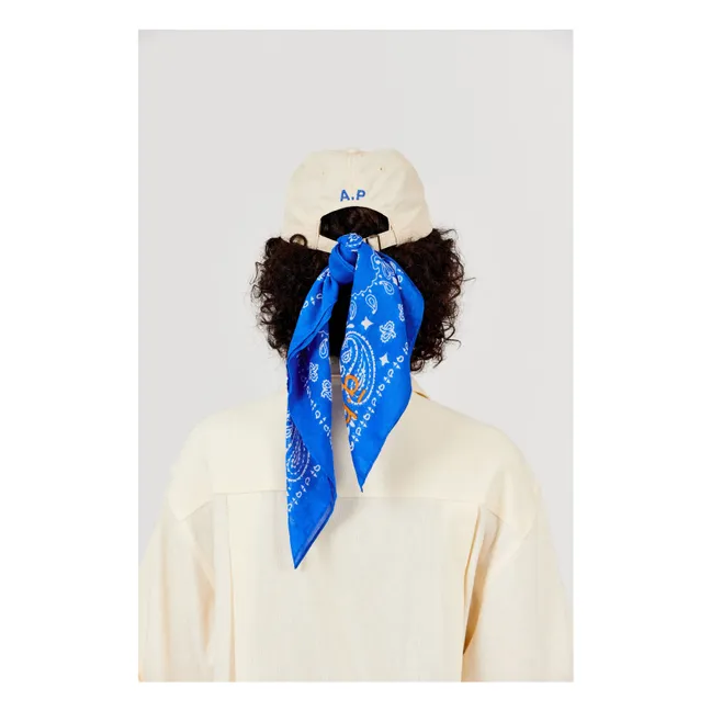Cotton Veil Bandana | Blue
