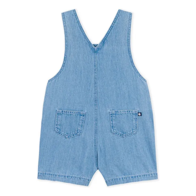 Peto vaquero de algodón ecológico | Azul Claro