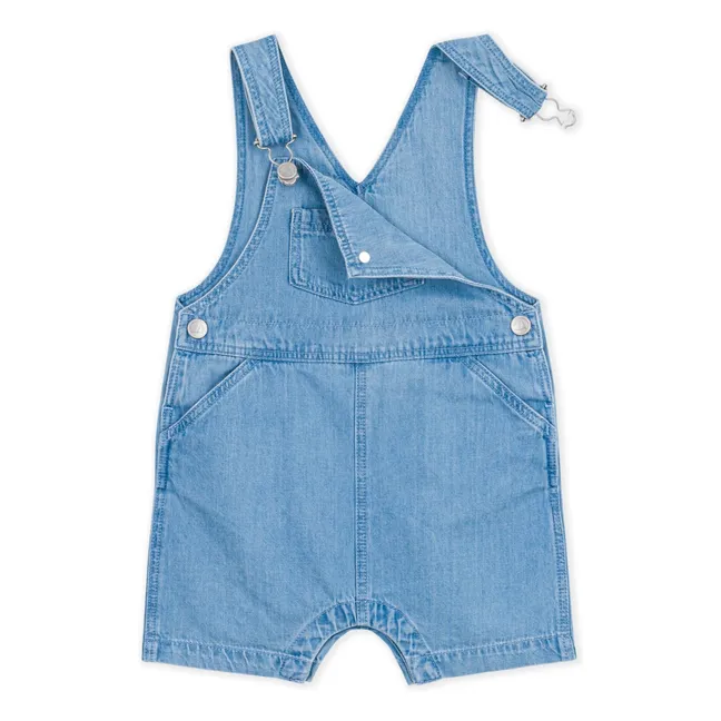 Peto vaquero de algodón ecológico | Azul Claro