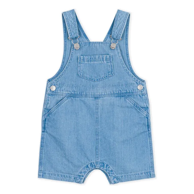 Peto vaquero de algodón ecológico | Azul Claro