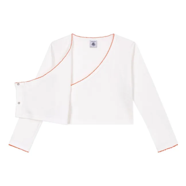 Chaqueta de punto lisa | Blanco