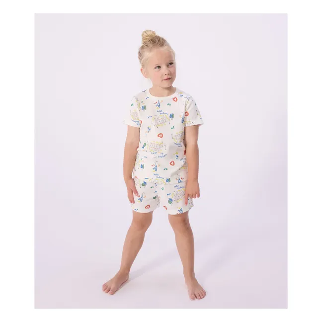 Pyjama Short - Petit Bateau x Opéra de Paris | Blanc