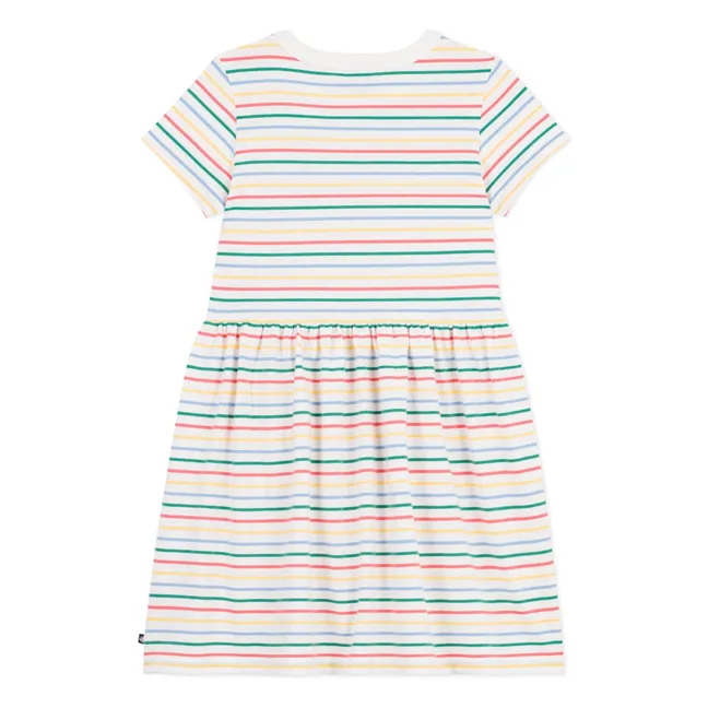 Striped Dress | White