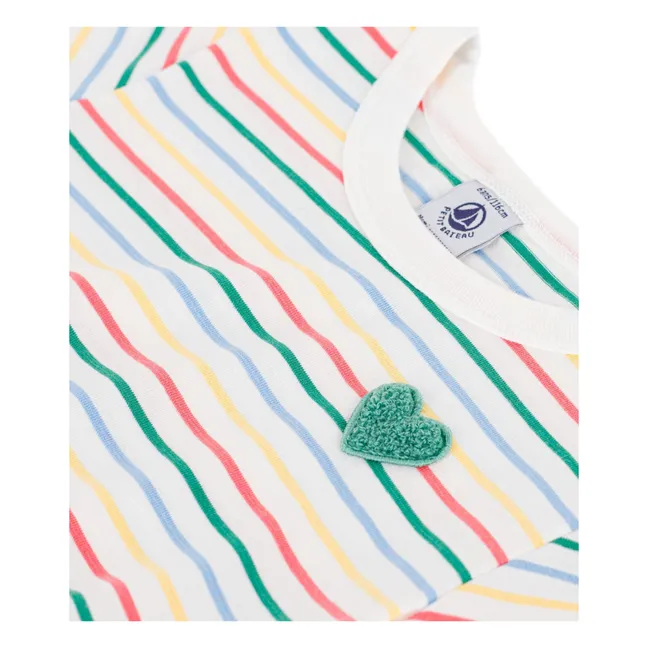 Striped Dress | White