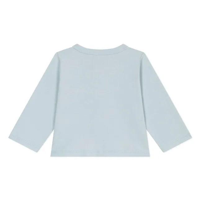 Gilet Uni Coton Bio | Turquoise