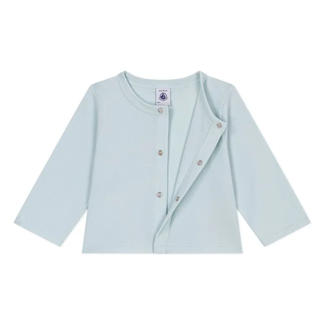 Chaqueta de punto de algodón ecológico | Turquoise