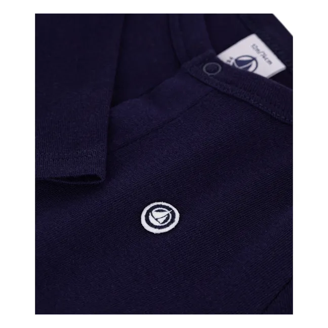 Gilet Uni Coton Bio | Bleu nuit