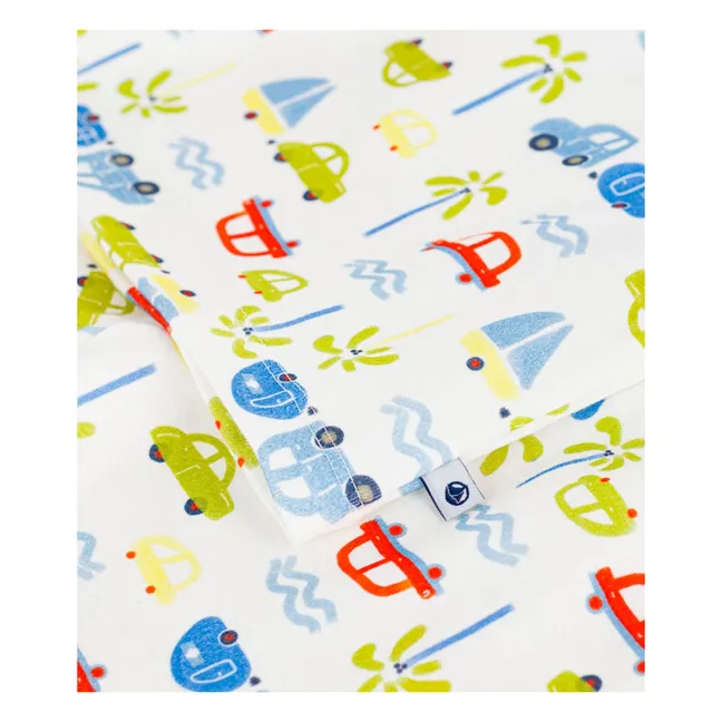 Pijama Corto Coche | Blanco