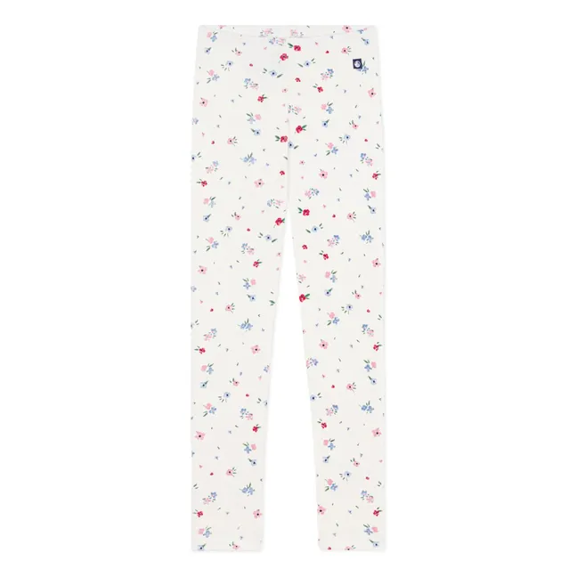Legging Fleuri | Blanc