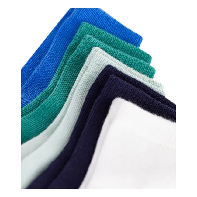 Pack of 5 Pairs of Plain Socks | Green